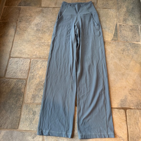 Lululemon Align High-Rise Wide-Leg Pants Size 0 Utility‎ Blue Yoga Lounge - Picture 4 of 11